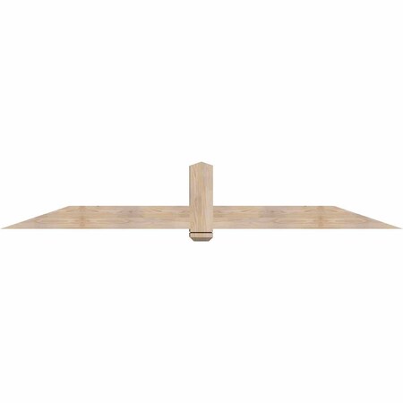 Ekena Millwork Eugene Smooth Timber Gable Bracket, Douglas Fir, 96"W x 16"H x 5 1/2"D x 5 1/2"F, 4/12 Pitch GBW096X16X0606EUG00SDF
